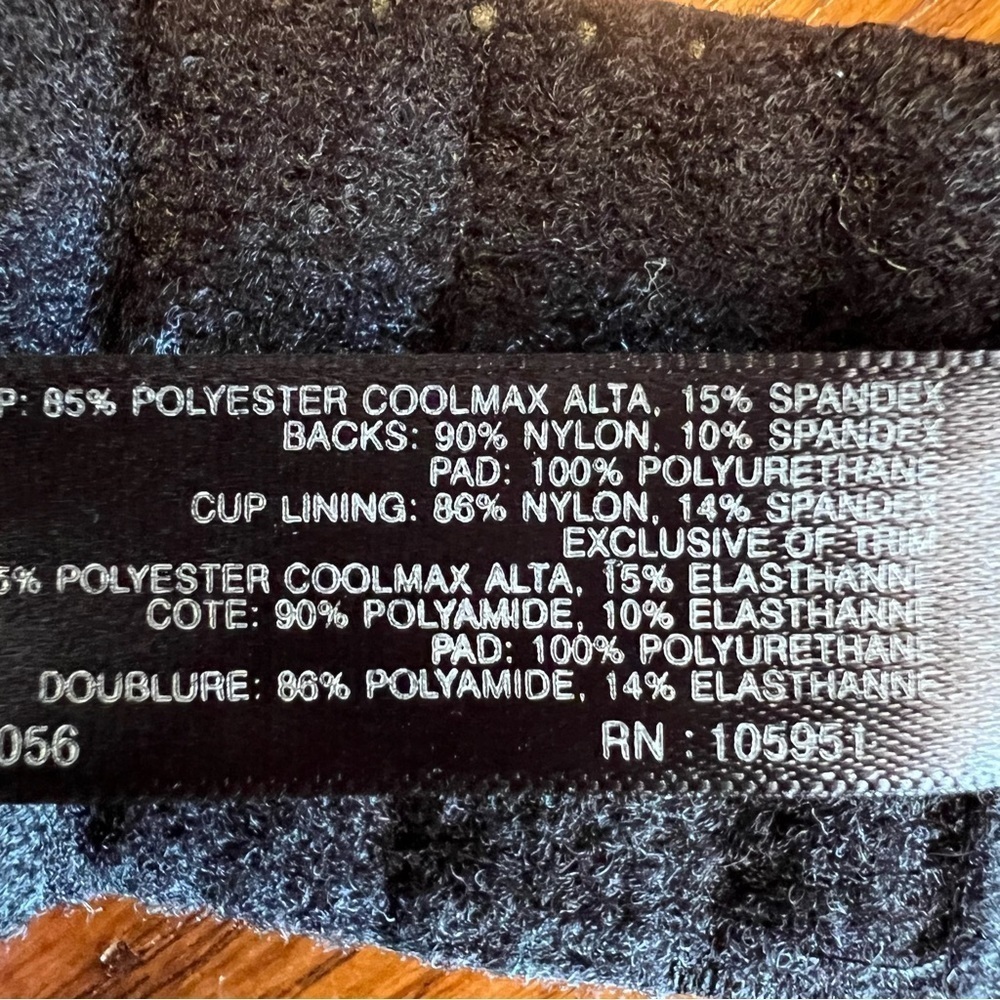 Natori Black Padded Underwire Bra 32DDD - Picture 5 of 6